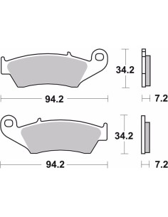 pastillas de freno moto brembo sinterizadas 07ka17la 2