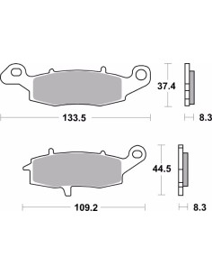 pastillas de freno brembo 07ka18la delanteras lado derecho 2