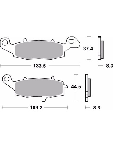 pastillas de freno moto brembo genuinas 07ka19la delantero izquierda