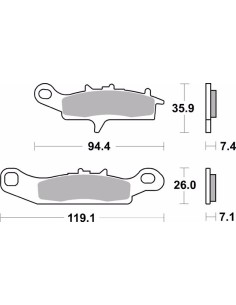 pastillas de freno moto brembo sinterizadas 07ka24sd 2