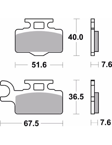 pastillas de freno moto brembo sinterizadas 07ka27sd