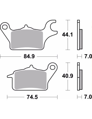 pastillas de freno moto brembo organicas 07ka30cc