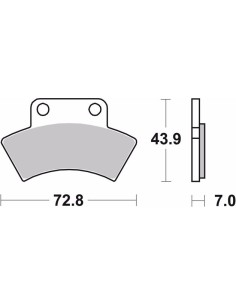 pastillas de freno moto brembo sinterizadas 07po03sd 2