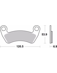 pastillas de freno moto brembo sinterizadas 07po17sd 2