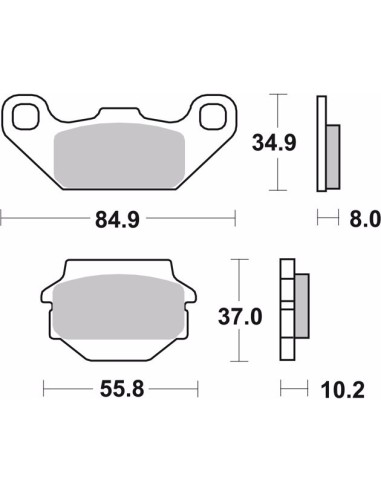 pastillas de freno moto brembo genuinas 07su1121