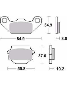 pastillas de freno moto brembo sinterizadas 07su11sd 2