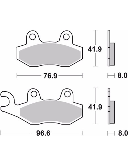 pastillas de freno moto brembo sinterizadas 07su12sp