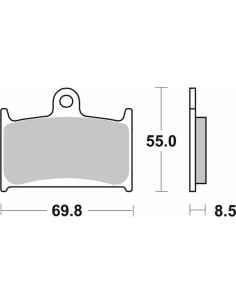 pastillas de freno moto brembo genuinas 07su1407 2