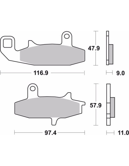 pastillas de freno moto brembo sinterizadas 07su15sa
