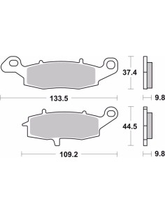 pastillas de freno moto brembo organicas 07su16cc 2