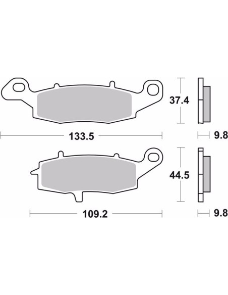 pastillas de freno moto brembo organicas 07su16cc