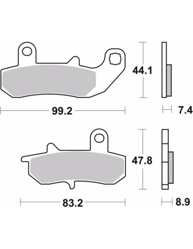 pastillas de freno moto brembo sinterizadas 07su17sp