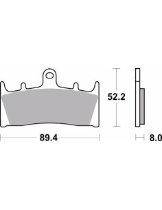 pastillas de freno moto brembo sinterizadas 07su19sa 2