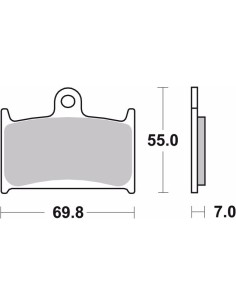 pastillas de freno moto brembo sinterizadas 07su22sa 2