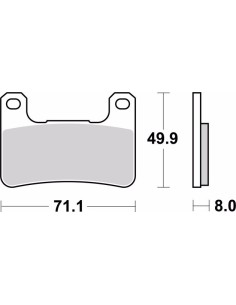 pastillas de freno moto brembo sinterizadas 07su27sr 2