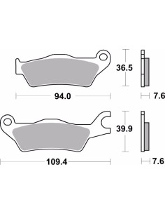 pastillas de freno moto brembo sinterizadas 07su33sa 2