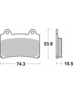 pastillas de freno moto brembo sinterizadas 07ya17sp 2