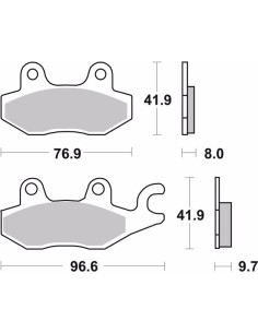 pastillas de freno moto brembo organicas 07ya20tt 2