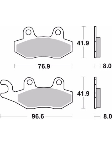 pastillas de freno moto brembo genuinas 07ya2106