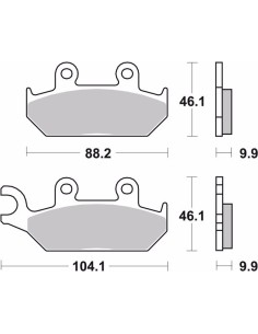 pastillas de freno moto brembo sinterizadas 07ya26sa 2