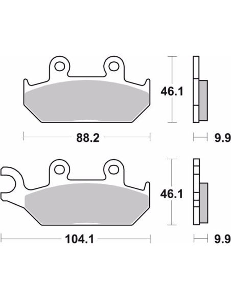 pastillas de freno moto brembo sinterizadas 07ya26sa