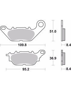 pastillas de freno moto brembo organicas 07ya28cc 2