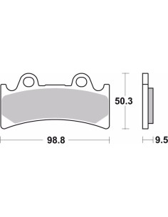 pastillas de freno moto brembo sinterizadas 07ya32sr 2
