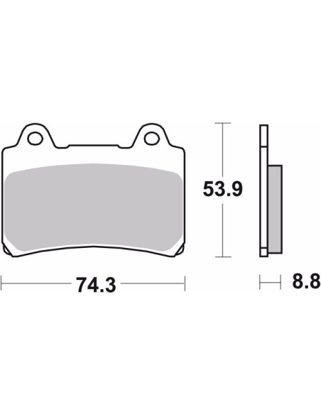 pastillas de freno moto brembo sinterizadas 07ya35sa