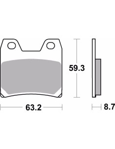 pastillas de freno moto brembo genuinas 07ya4007 2