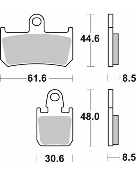 pastillas de freno moto brembo sinterizadas 07ya46sr