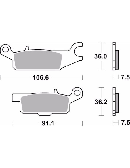 pastillas de freno moto brembo sinterizadas 07ya49sd