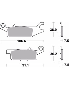 pastillas de freno moto brembo sinterizadas 07ya49sx 2