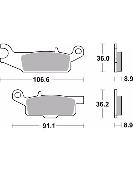 pastillas de freno moto brembo sinterizadas 07ya50sd