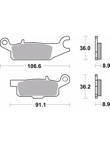 pastillas de freno moto brembo sinterizadas 07ya51sx