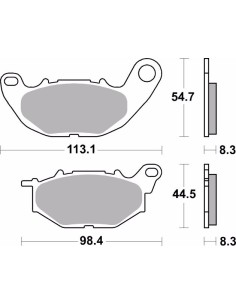 pastillas de freno moto brembo sinterizadas 07ya52sa 2