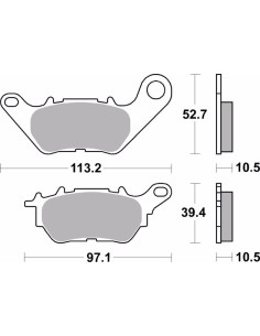 pastillas de freno moto brembo organicas 07ya53cc 2