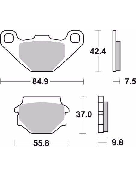 pastillas de freno moto brembo sinterizadas 07ya54sx