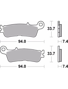 pastillas de freno moto brembo sinterizadas 07ya55sd 2
