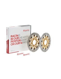 juego de discos de freno brembo 208973714 hpk supersport delanteros flotantes 300 mm