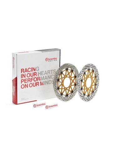 juego de discos de freno brembo 208973714 hpk supersport delanteros flotantes 300 mm