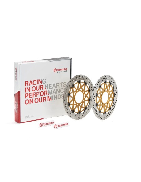 juego de discos de freno brembo 208973714 hpk supersport delanteros flotantes 300 mm