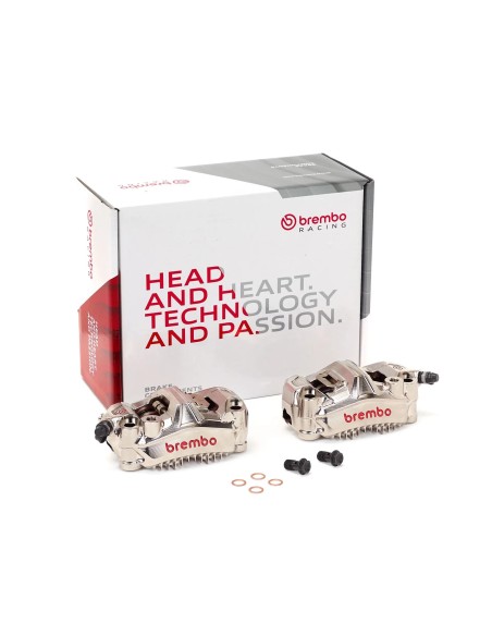 pinza de freno moto brembo 220f08520 gp4 moto gp plata