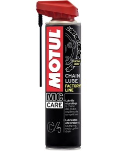 lubricante de cadena motul c4 chain lube factory line 114836 aerosol 100 ml
