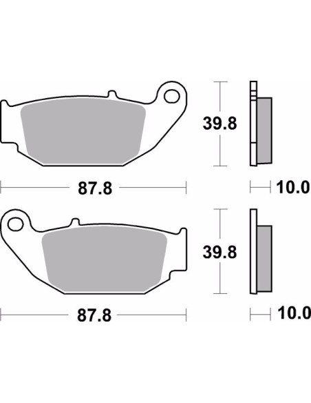 pastillas de freno moto brembo organicas 07ho61cc