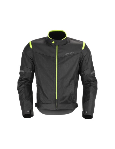 chaqueta acerbis ce ramsey vented 2 0 color gris y amarillo 0026149 318