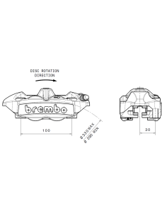 pinza de freno aluminio brembo delantero derecho 920988506 2
