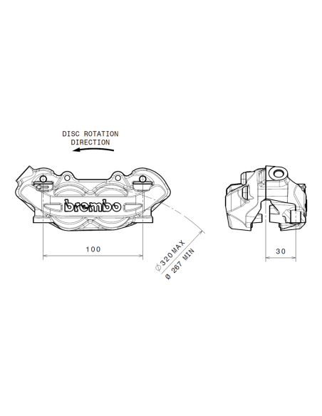 pinza de freno brembo delantero izquierdo gris 920997018