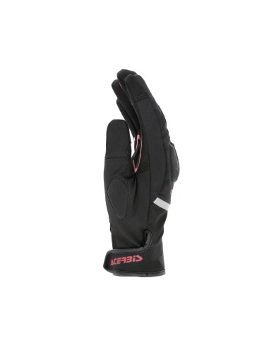 guante acerbis x street wp homologacion ce negro y rojo touring y urbano 0026676 323