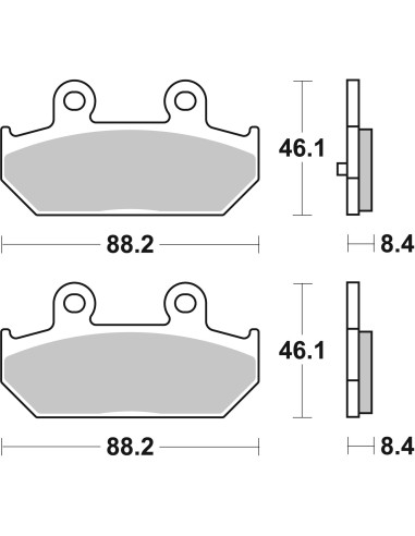 pastillas de freno moto brembo genuinas 07058