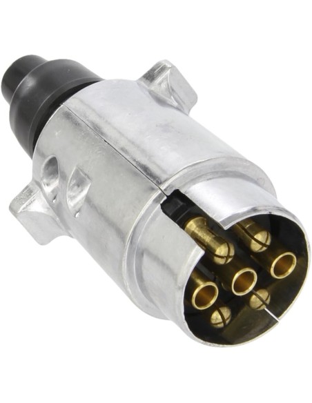conector enchufe de remolque metalico macho 7 pines